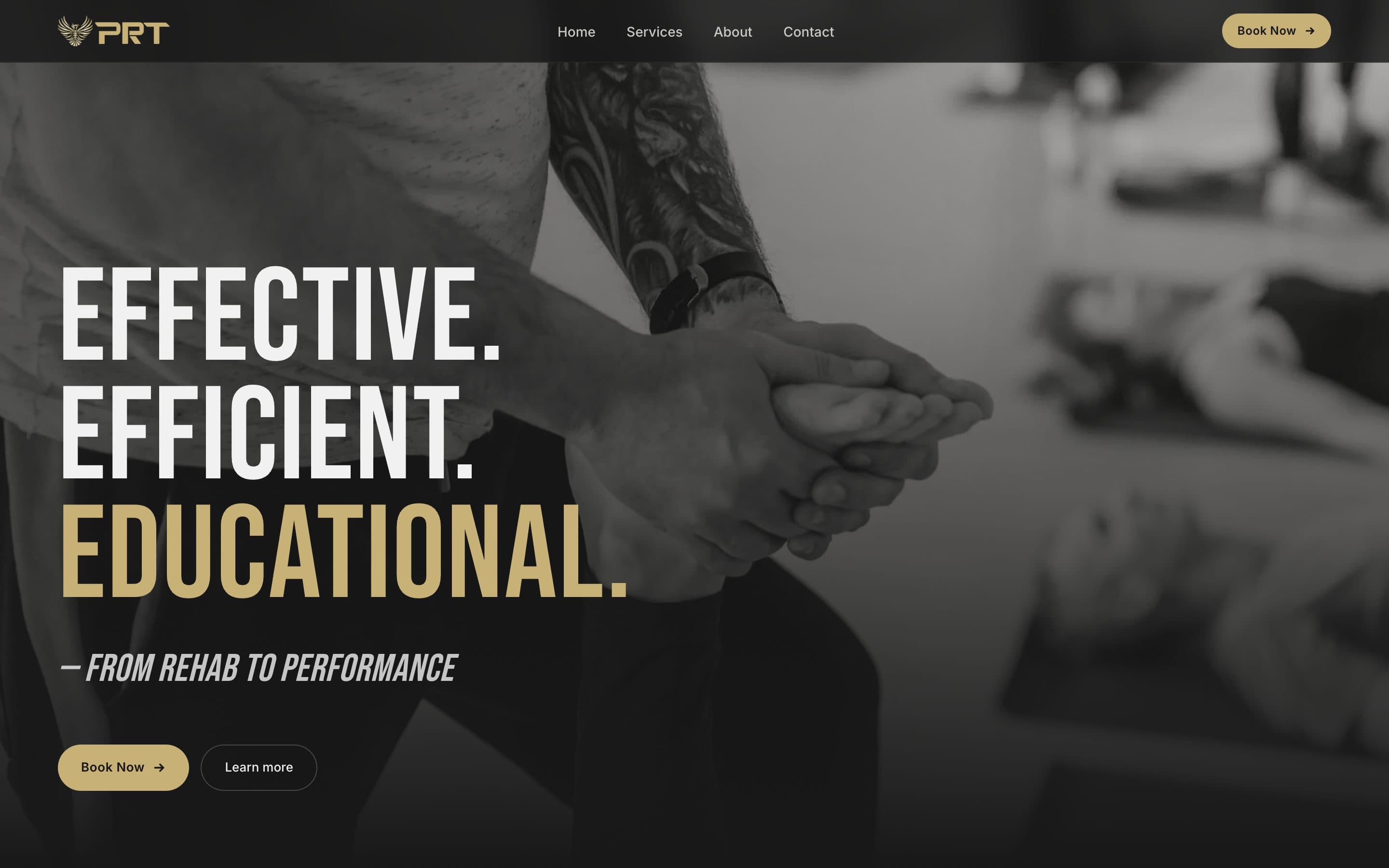 Phoenix Restorative Therapy — Sports massage & performance · Kelowna. Live website homepage.